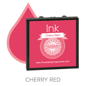 Cherry Red Replaceable Stamper Ink Pad Good for Over 1000 Impressions