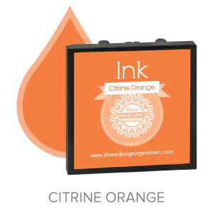 Citrine Orange Replaceable Stamper Ink Pad Good for Over 1000 Impressions