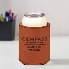 Custom Engraved Compass Beverage Sleeve Set