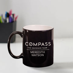 Custom Engraved Compass Coffee Mug