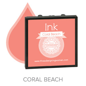 Coral beach Replaceable Stamper Ink Pad Good for Over 1000 Impressions