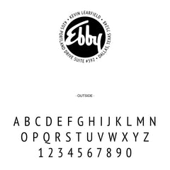 Ebby Halliday Custom Round Business Address Designer Embosser Plate from Resource.Direct