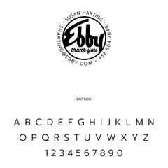 Ebby Halliday Custom Round Business Contact Information Thank You Designer Embosser Plate from Resource.Direct