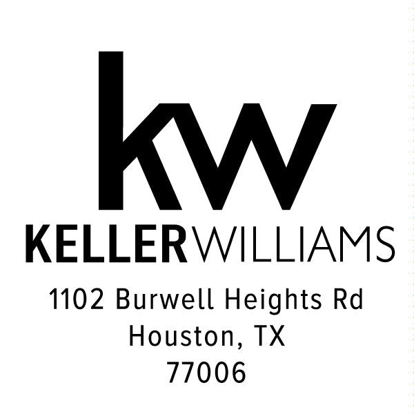 Keller Williams Custom Business Address Designer Embosser Plate from Resource.Direct