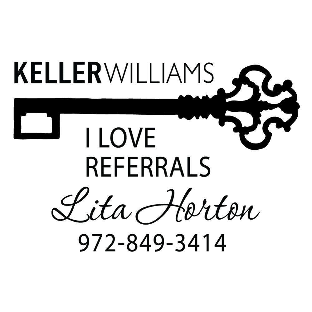Keller Williams Custom Referrals Contact Information Designer Embosser Plate from Resource.Direct