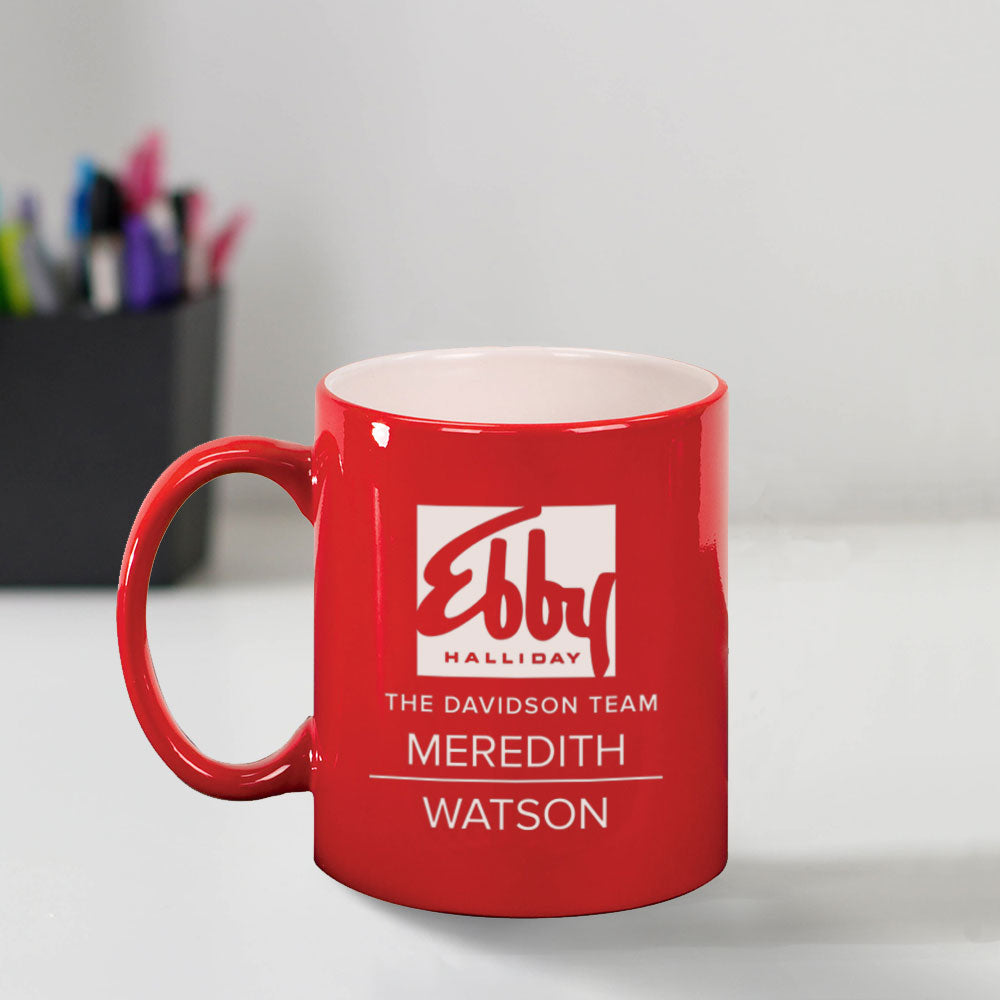 Custom Engraved Ebby Halliday Coffee Mug