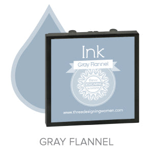 Gray Flannel Replaceable Stamper Ink Pad Good for Over 1000 Impressions