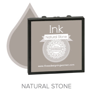 Natural Stone Replaceable Stamper Ink Pad Good for Over 1000 Impressions