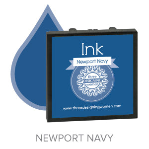 Newport Navy Replaceable Stamper Ink Pad Good for Over 1000 Impressions