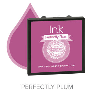Perfectly Plum Replaceable Stamper Ink Pad Good for Over 1000 Impressions