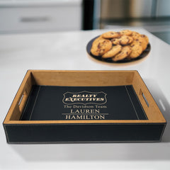 Realty Executives Engraved Vegan Leather Serving Tray