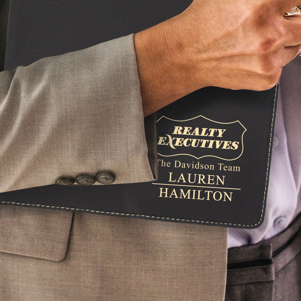 Realty Executives Custom Engraved Zippered Portfolio