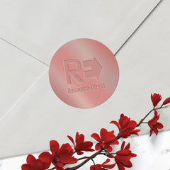 Resource.Direct Glossy Rose Gold foil seal accessory