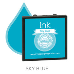 Sky Blue Replaceable Stamper Ink Pad Good for Over 1000 Impressions