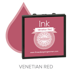 Venetian Red Replaceable Stamper Ink Pad Good for Over 1000 Impressions