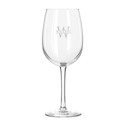 Glass Stemmed Wine Glass
