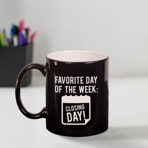 Custom Engraved Closing Day Coffee Mug