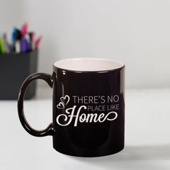 Custom Engraved No Place Like Home Coffee Mug