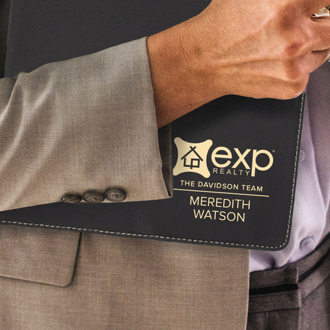 eXp Realty Custom Engraved Zippered Portfolio