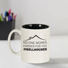 Custom Engraved #ISELLHOUSES Coffee Mug