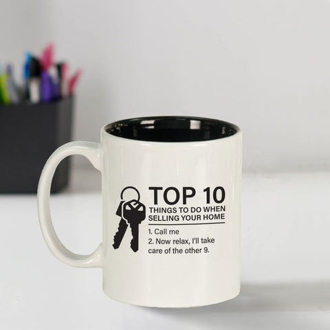 Custom Engraved Top 10 Coffee Mug